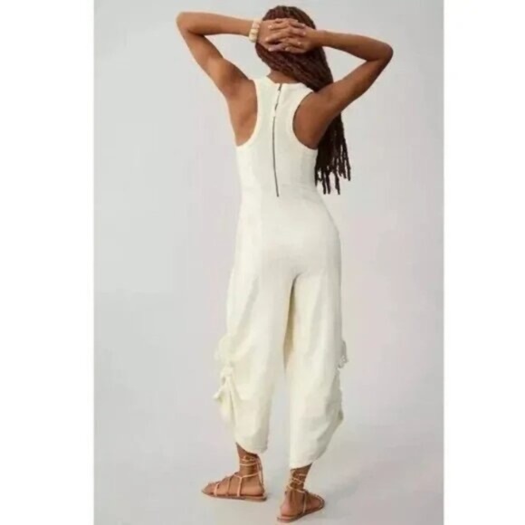 Daily Practice by Anthropologie Seamed Wide-Leg Jumpsuit Dress SP NEW - Picture 4 of 9